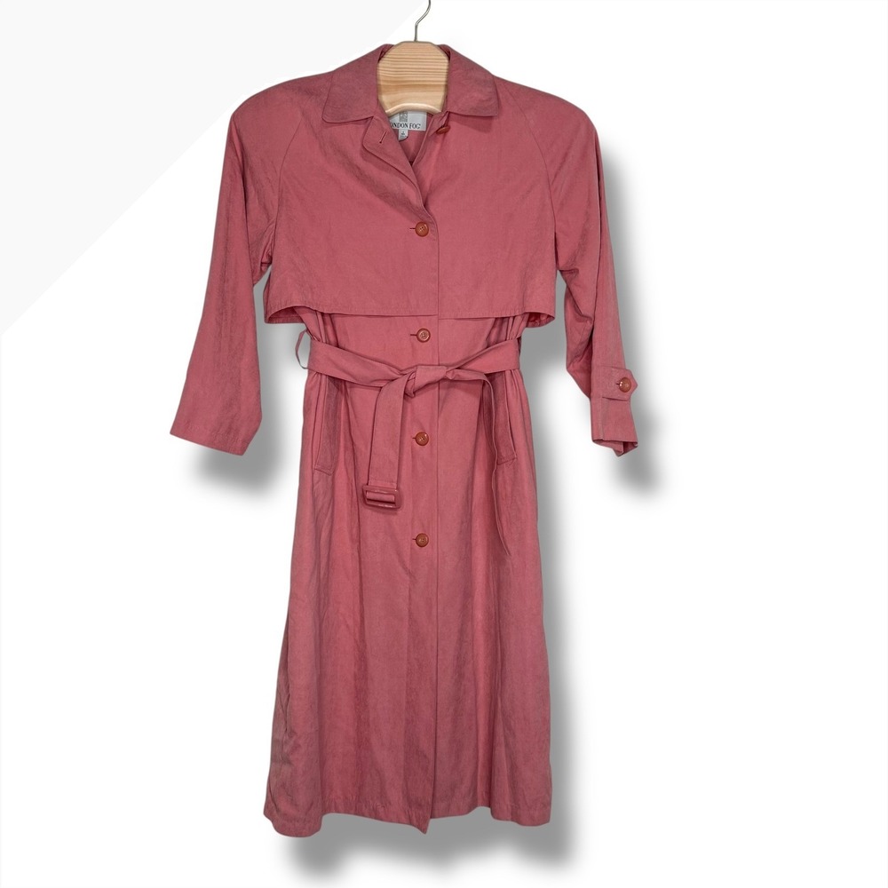 London Fog Dusty Rose Trench Coat